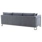 Blue River Heritage 2-Piece Sofa & Chair Set in Gray/Brushed Stainless Steel, , large