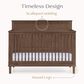 Delta Children Penelope 6-In-1 Convertible Crib in Teak Brown, , large