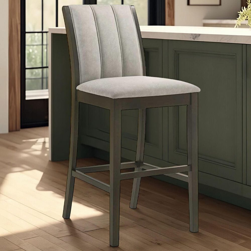 Armen Living Nolan 26" Counter Height Stool in Dark Roast, , large