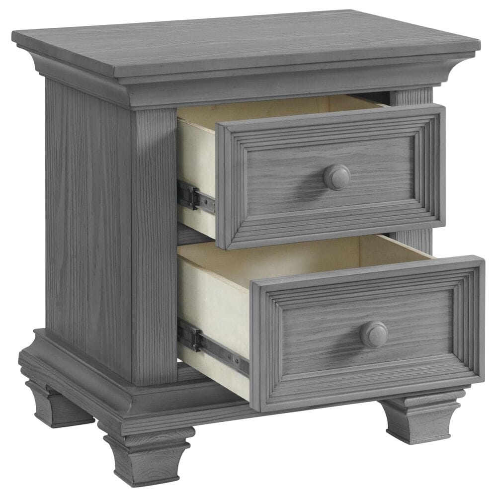 Oxford Baby Weston 2 Drawer Nightstand in Dusk Gray, , large