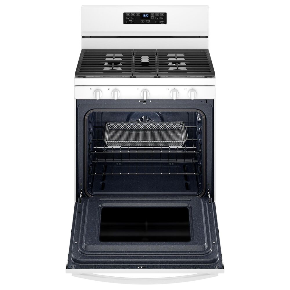 Whirlpool 5 Cu. Ft. Gas Range 5-in-1 Air Fry Oven in White, , large