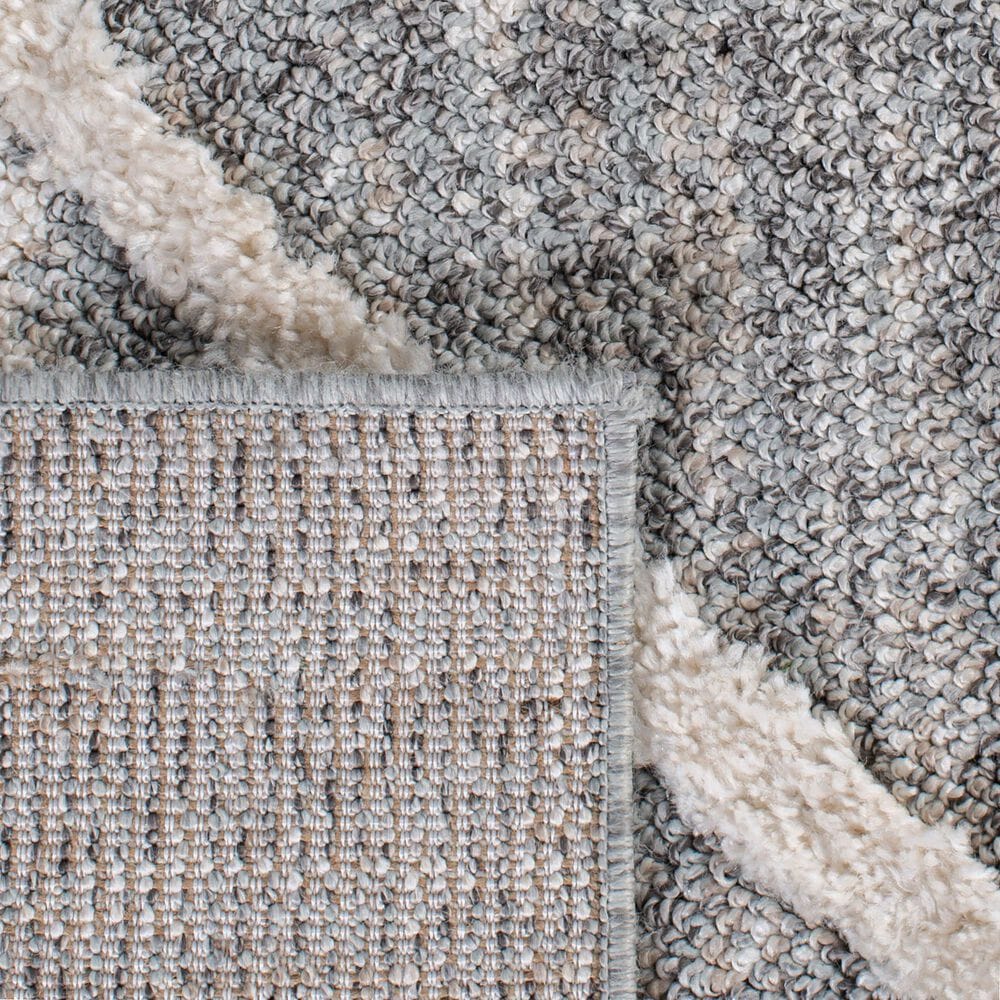 Safavieh Martha Stewart Lucia Shag  4&#39; x 6&#39; White and Light Grey Area Rug, , large