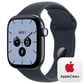 Apple Watch Series 12 (GPS + Cellular) 42mm Night Blue Ceramic Case with Navy Blue Sport Band - M/L and 2-Year AppleCare+, , large