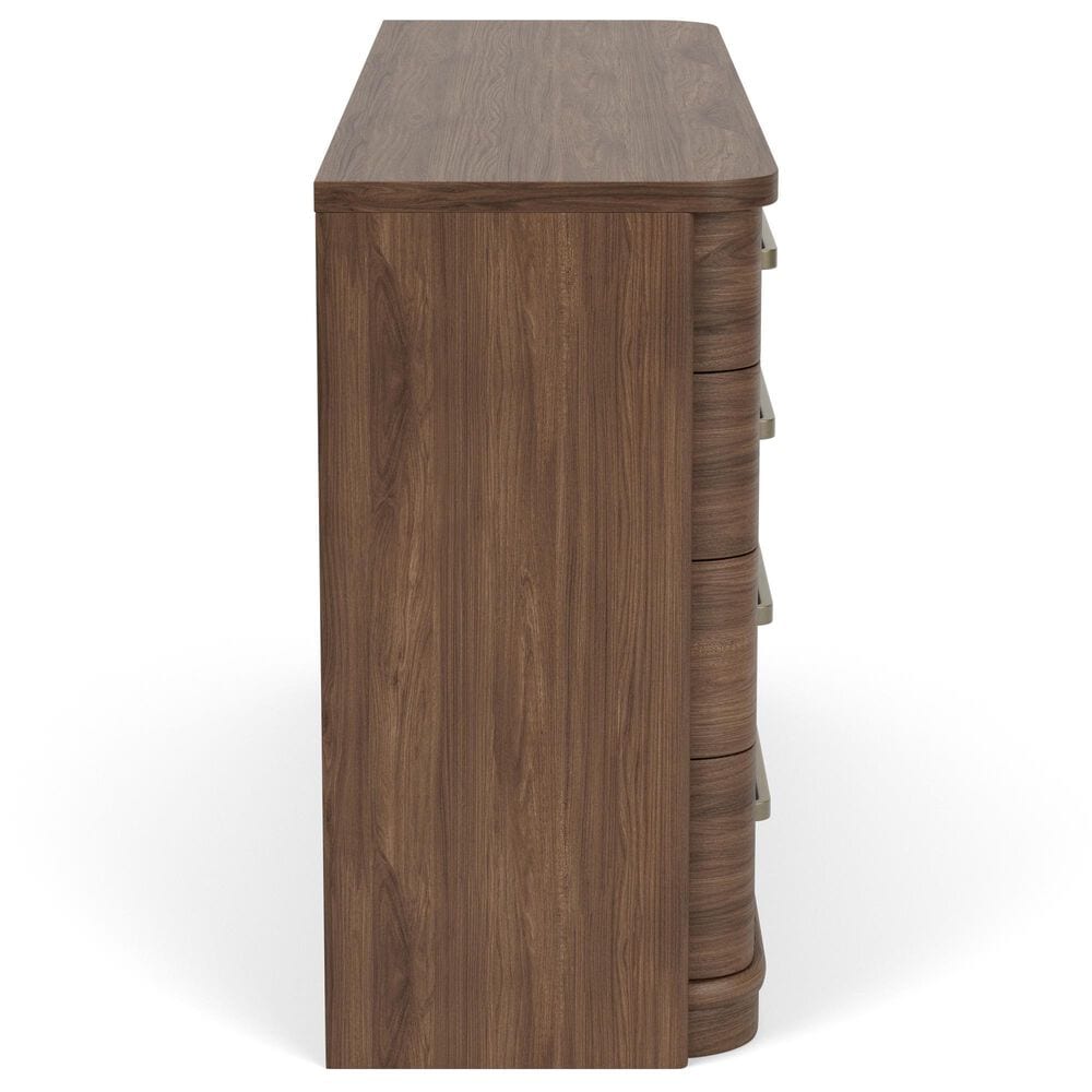 Riverside Furniture Delia 3-Piece Queen Panel Bedroom Set in Nouveau Walnut, , large