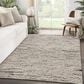 L&R Resources Kingston Abstract 5" x 7"9" White and Black Area Rug, , large