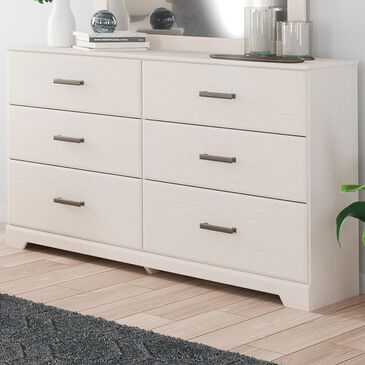 Ashley Stelsie 6-Drawer Dresser in White, , large