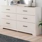 Ashley Stelsie 6-Drawer Dresser in White, , large