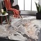Safavieh Cyrus Shag 3" x 5" Dark Grey and Orange Area Rug, , large