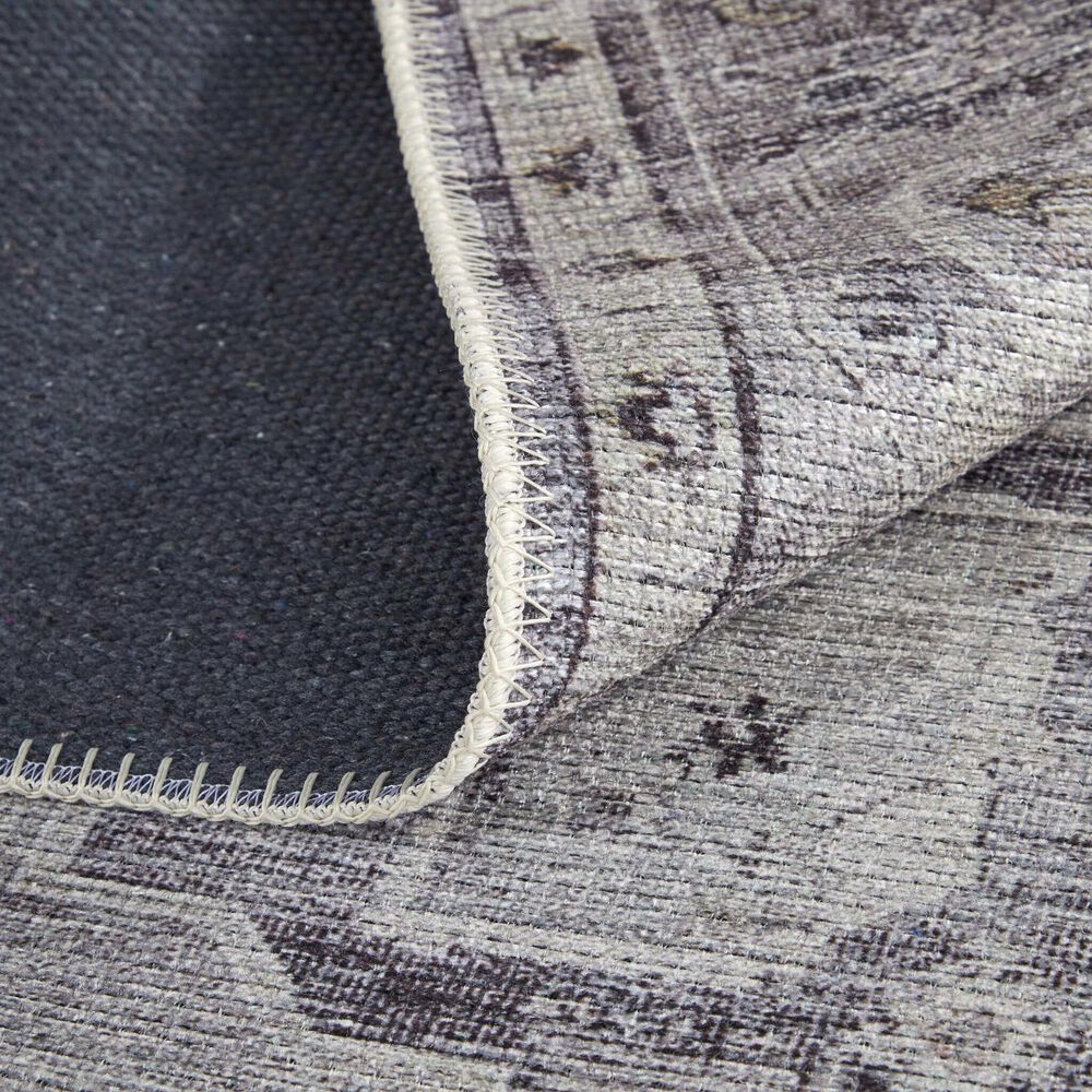 Feizy Percy 5&#39;3&quot; x 7&#39;6&quot; Gray and Ivory Area Rug, , large