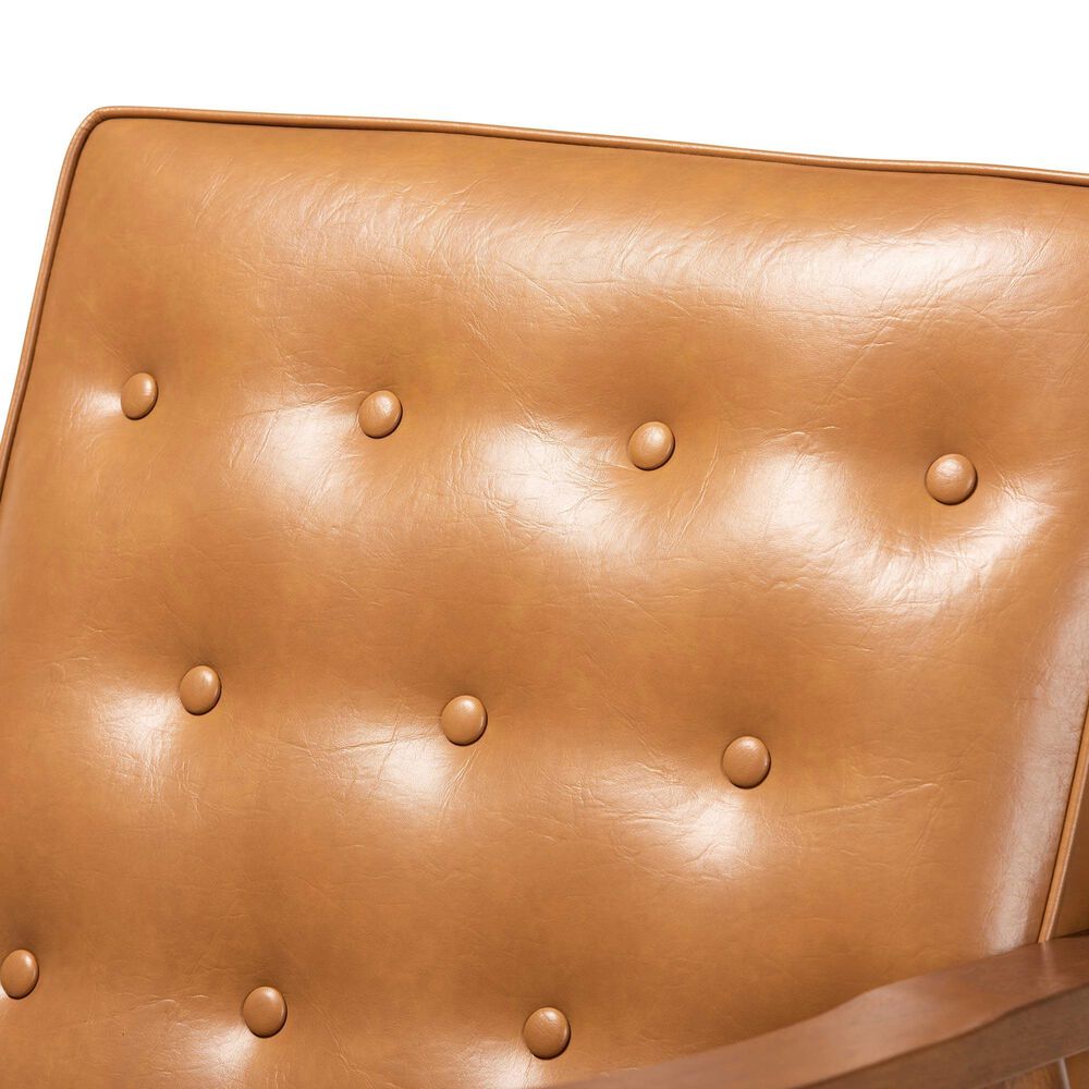 Baxton Studio Sorrento Lounge Chair in Tan, , large