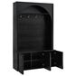 HOMLUX 4-Hook Hall Tree with Entryway Storage Bench in Black, , large