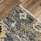 RIZZY Belmont Gray and Multicolor 9" x 12" Area Rug, , large
