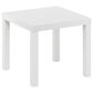 HOMLUX 20" Square Parsons Side Table in White, , large