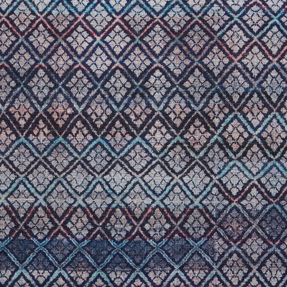 Feizy Voss 2&#39;7&quot; x 8&#39; Aqua and Multicolor Runner, , large
