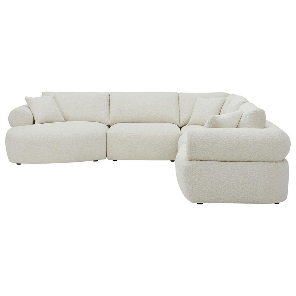 Interlochen 5-Piece Sectional in Azalea Cream, , large