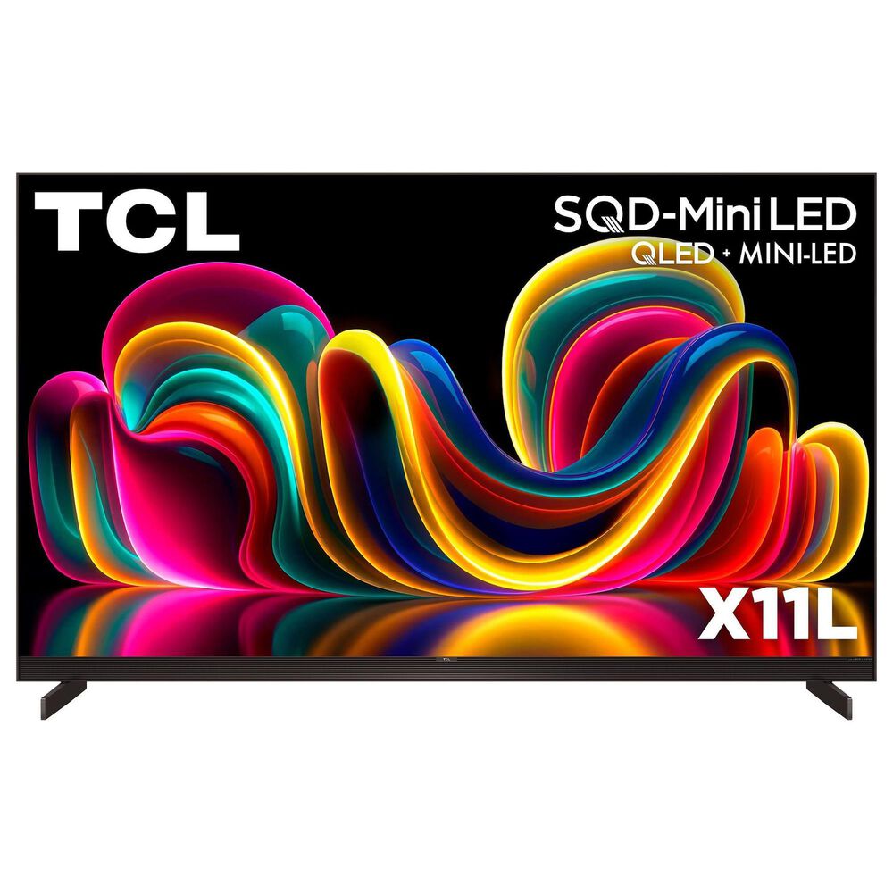TCL 75" X11L Series 4K UHD HDR SQD-Mini LED - Smart Google TV with 7.1.4 Channel Soundbar System in Black, , large