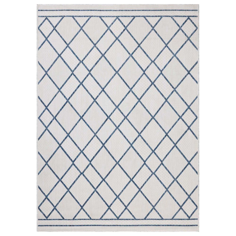Loloi Easton Ivory and Denim 8&#39;6&quot; x 11&#39;6&quot; Indoor/Outdoor Area Rug, , large
