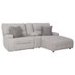 Ashley Acklen Place 3-Piece Power Right Facing Reclining Sectional with Console in Pewter, , large