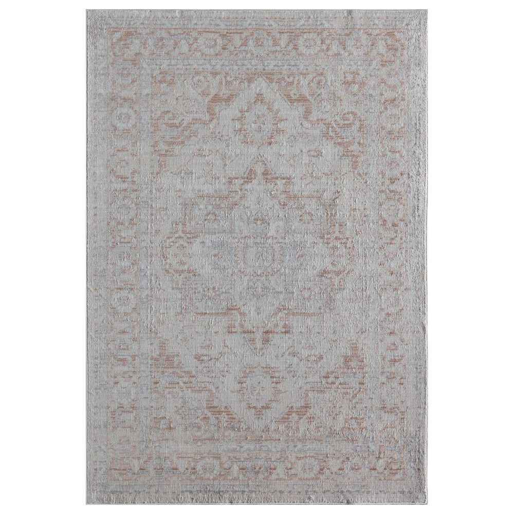 Rugs America Juliette Blush 2"6" x 8" White and Orange Runner, , large