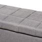 Baxton Studio Fera Storage Ottoman in Gray, , large