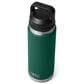 YETI Rambler 26 Oz Water Bottle with Chug Cap in Black Forest Green, , large