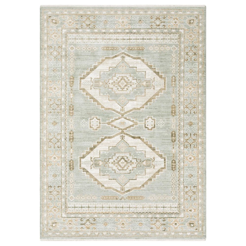 Oriental Weavers Lola LLA04 Brown and Blue 5"3" x 7"6" Area Rug, , large