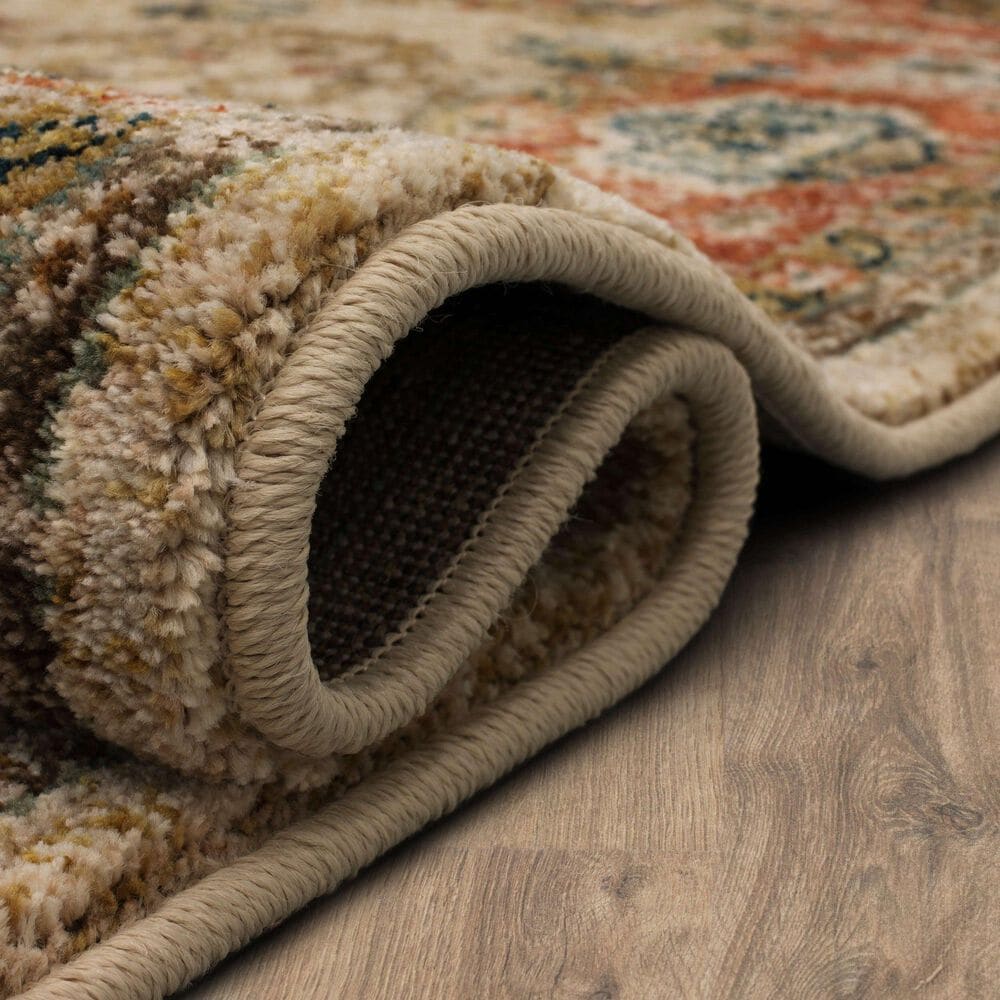 Karastan Spice Market Koyna Cream 5'3" x 7'10" Area Rug, , large