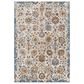 Surya Tuscany TUS-2331 Blue, Cream, Brown, Dusty Coral, Light Beige, Gray, Dark Blue and Bright Yellow 12" x 15" Area Rug, , large