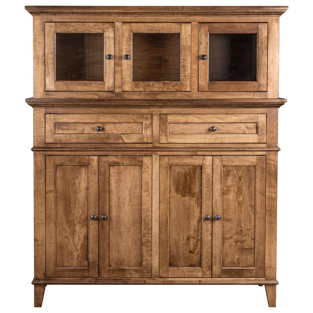 Fleming Furniture Co. Christopher China Hutch and Base in Pecan, , large