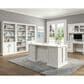 Wycliff Bay Abby Credenza Desk with Hutch in White, , large