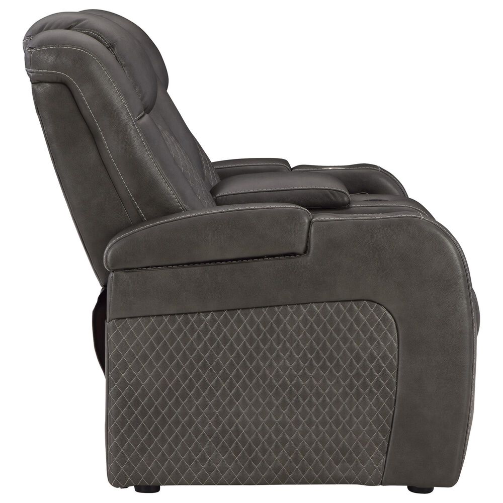 Ashley Fyne-Dyme 2-Piece Power Reclining Living Room Set in Shadow, , large