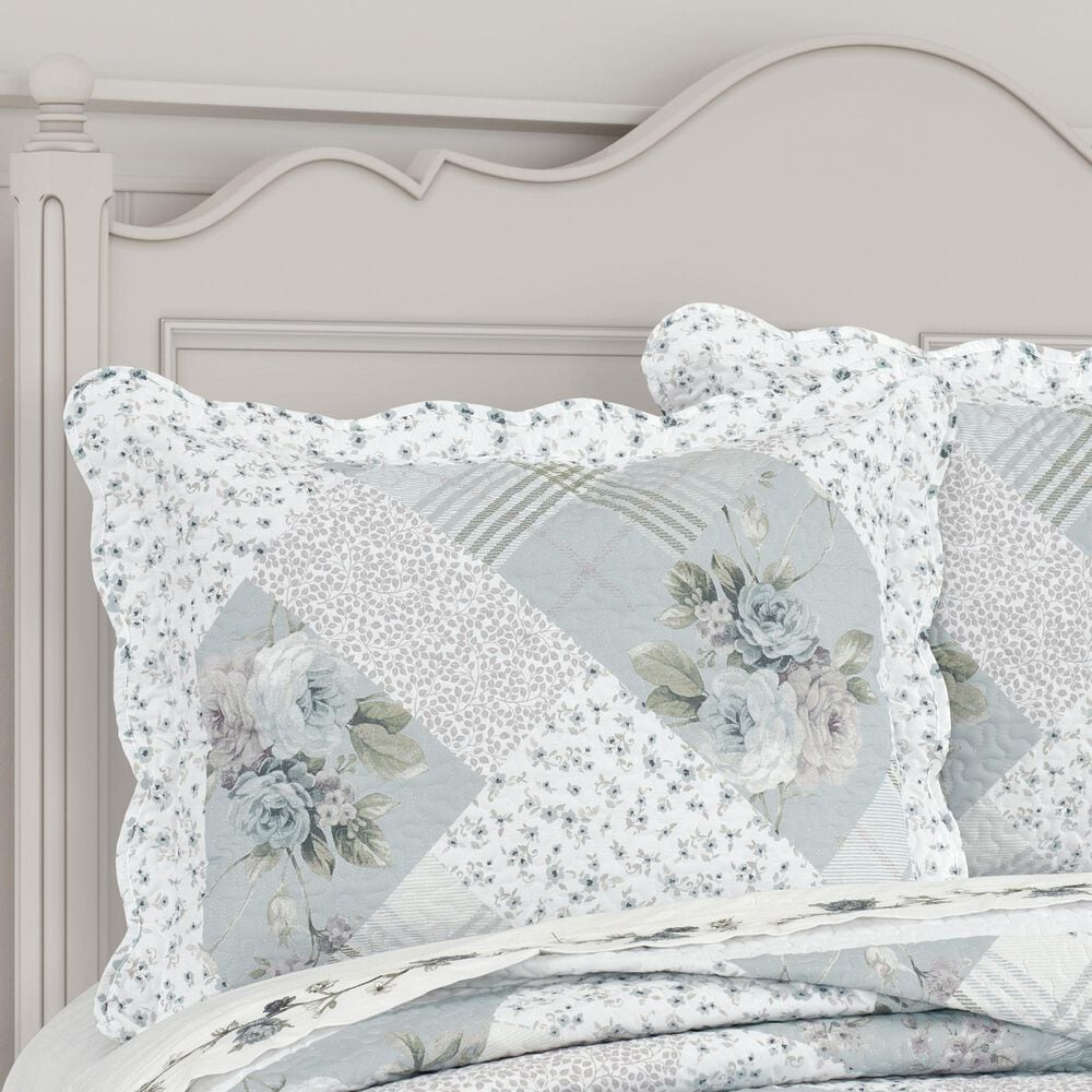 J. Queen New York Bungalow 3-Piece King/California King Quilt Set in Spa, , large
