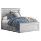 Ashley Makidern 4 Piece Full Storage Bedroom Set with Four Drawers in Whitewash, , large