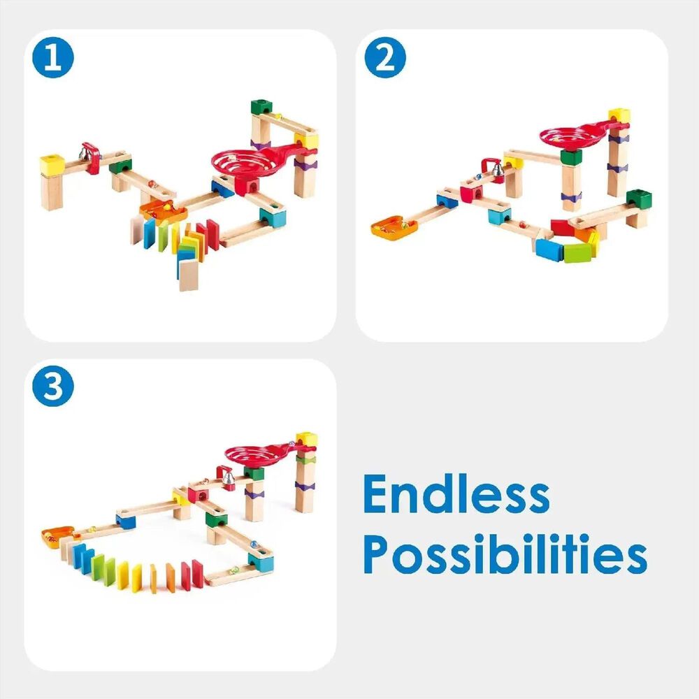 Hape Toys Crazy Rollers Stack Track Wooden DIY Marble Run Set, , large