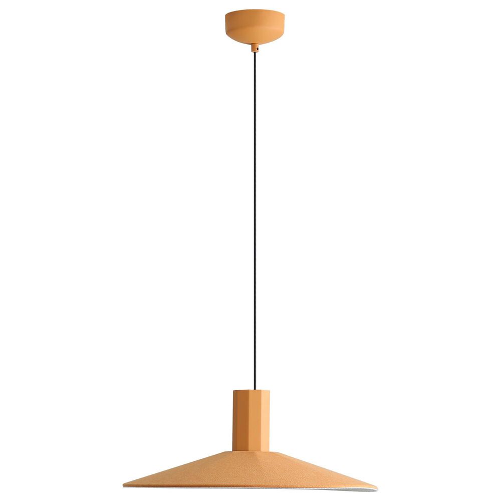 Golden Lighting Faroe 20" 1-Light LED Pendant in Earth Yellow and Grey, , large
