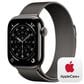 Apple Watch Series 11 (GPS+Cellular) 42mm Titanium Case with Milanese Loop in Slate and 2-Year AppleCare+, , large