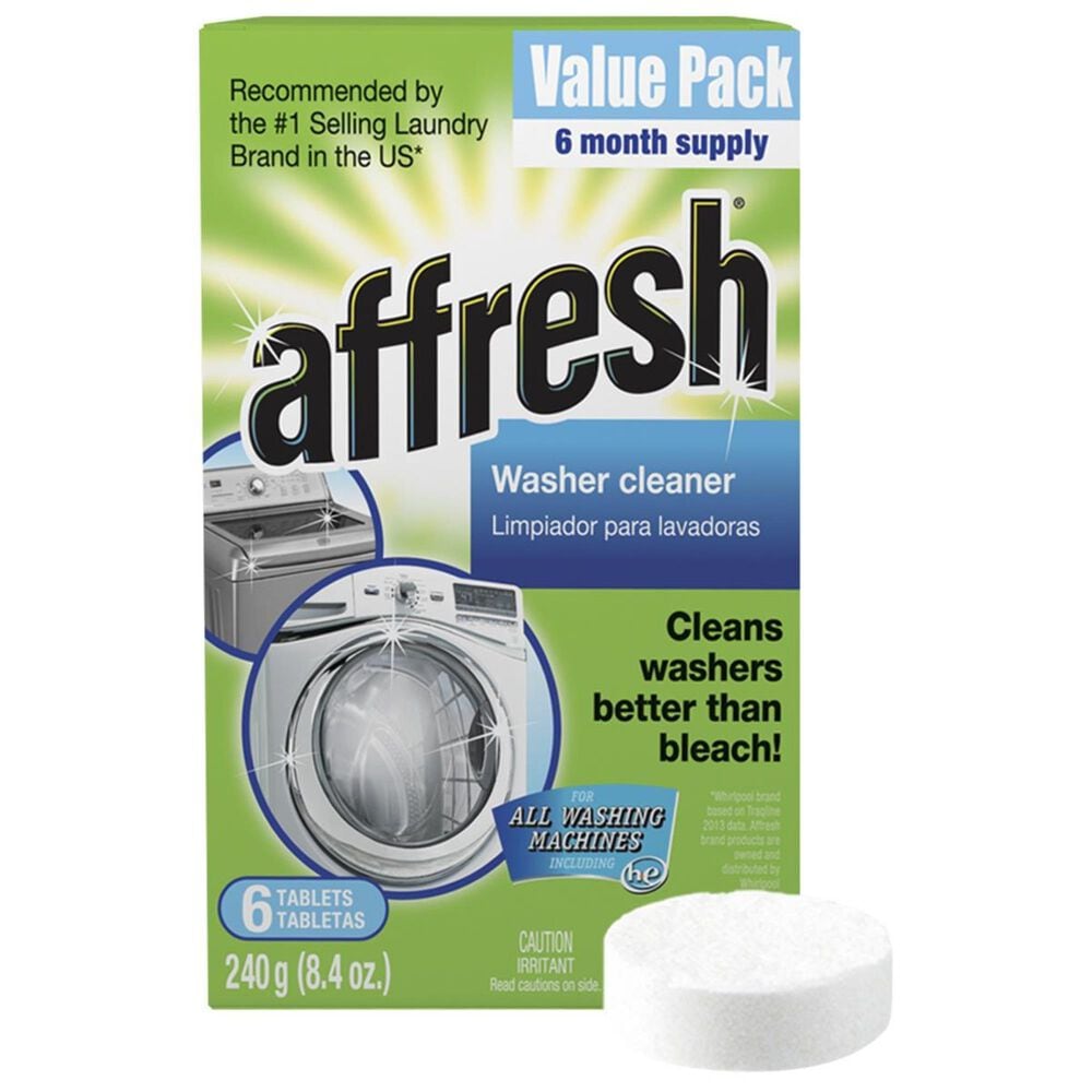 Whirlpool Affresh Washer Machine Cleaner, Tablets - 6 count, 8.4 oz box