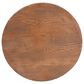 Hearth and Haven Iris Outdoor Round Side Table with 3 Cylindrical Legs in Brown, , large