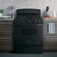 GE Appliances 30" Freestanding Front Control Gas Range in Black, , large