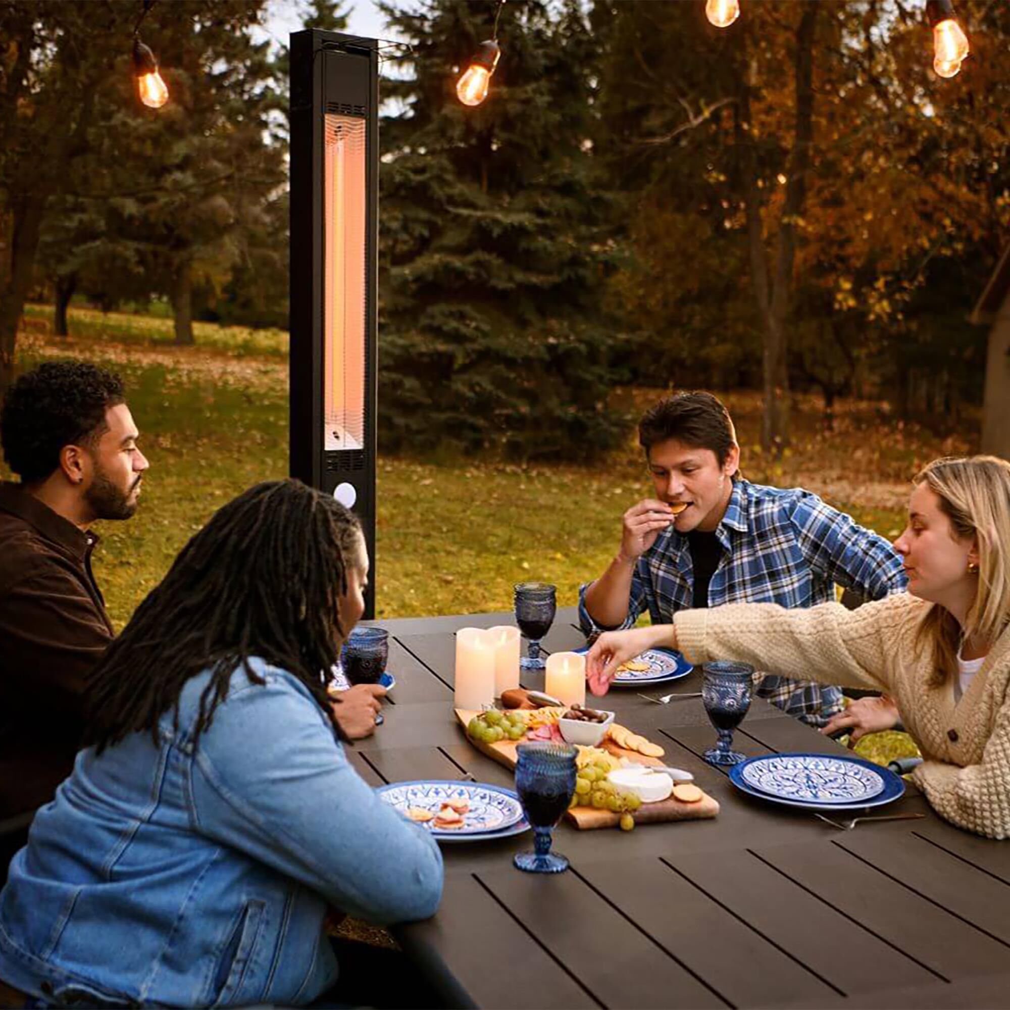 ファンヒーター IMZ Napoleon Phantom Freestand Outdoor Electric Infrared Heater in