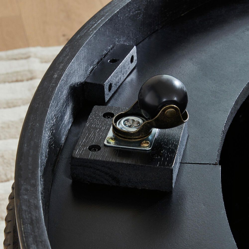 Ashley Hadonna Round Coffee Table in Light Brown, , large