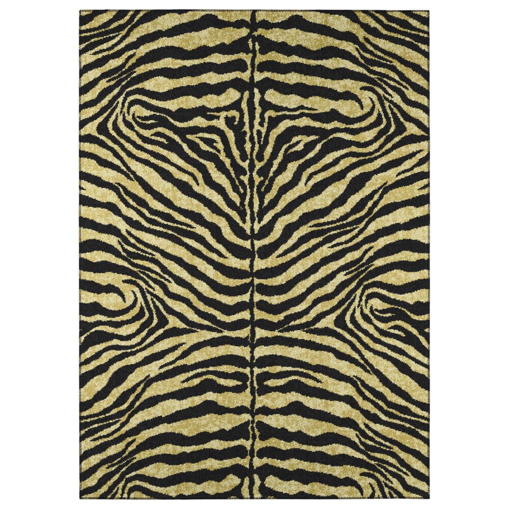 Dalyn Rug Company Mali ML1 6" x 9" Gold Indoor/Outdoor Area Rug, , large