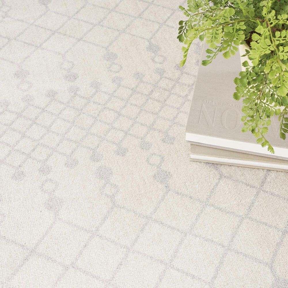 Nourison Astra Machine Washable 5&#39;3&quot; x 7&#39; Ivory Area Rug, , large