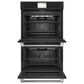 Cafe 2-Piece Kitchen Package with Matte Black 30" Smart Built-In Convection Double Wall Oven and Black 30" Touch Control Induction Cooktop, , large