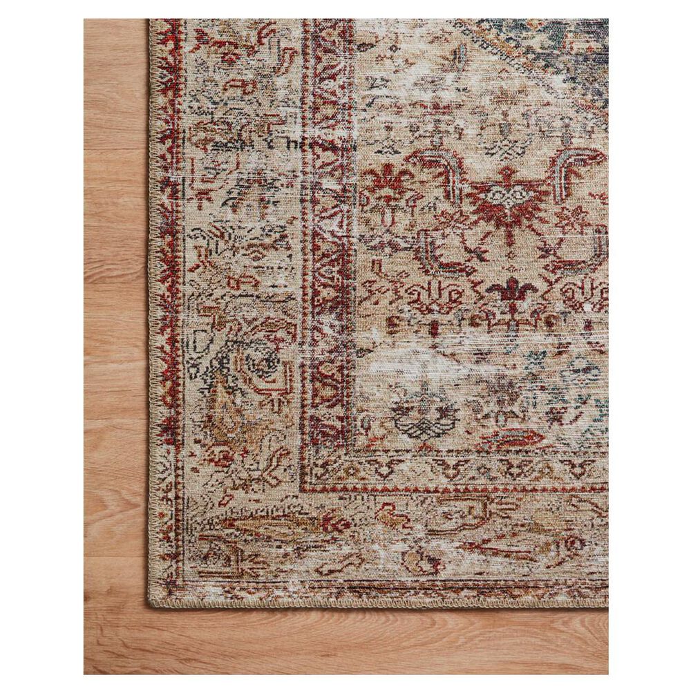 Amber Lewis x Loloi Georgie 2&#39;6&quot; x 7&#39;6&quot; Teal and Antique Runner, , large