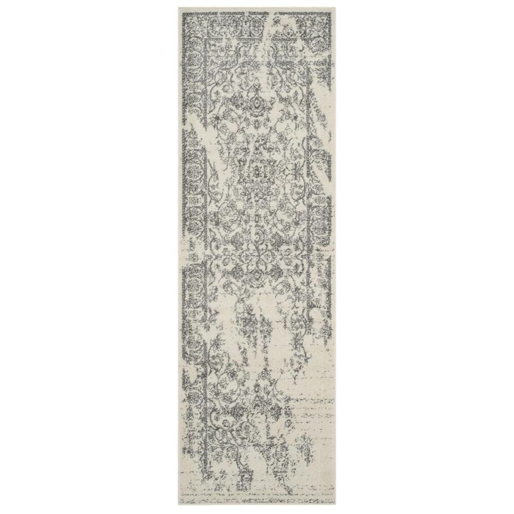 Safavieh Adirondack ADR101B-214 2&#39;6&quot; x 14&#39; Ivory/Silver Runner, , large