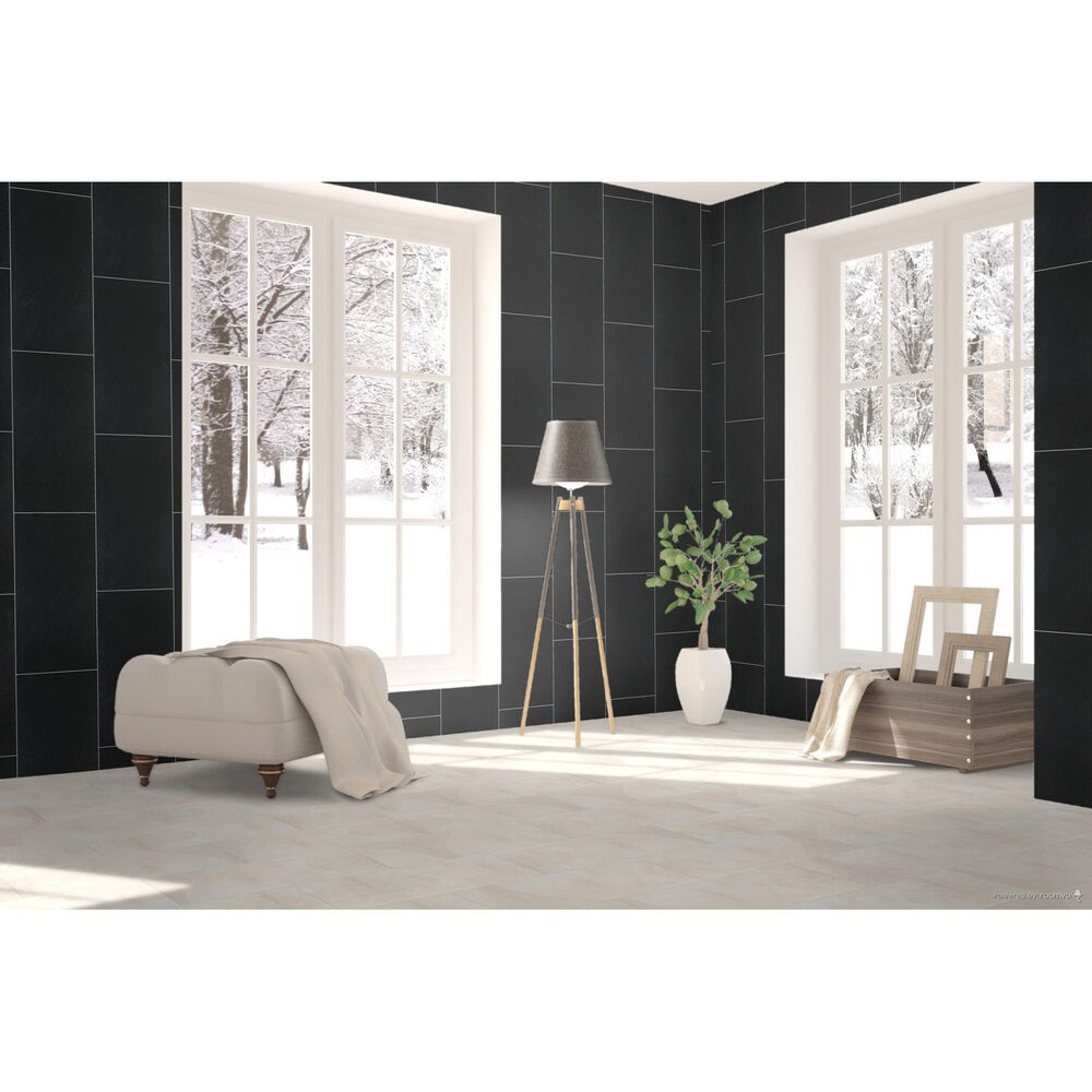 Dal-Tile Delegate Black DL28RCT1224MT 12&quot; x 24&quot; Porcelain Tile, , large