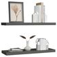 Hearth and Haven Ecco32" Floating Wall Shelf with Concealed Mounting in Gray (Set of 2), , large