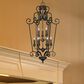 Golden Lighting Heartwood 9-Light Caged Foyer Chandelier in Burnt Sienna, , large