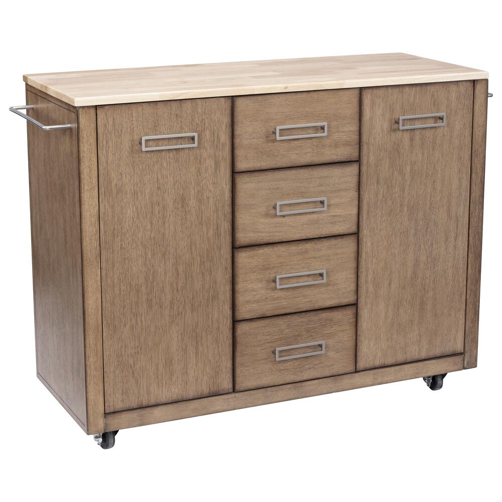 Homestyles Big Sur Kitchen Cart in Brown, , large